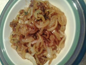 These are the browned & caramelized onions